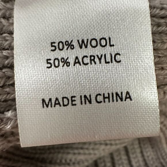 Tuckernuck Bexley Sweater Women’s Medium Light Beige Wool Knitted Long Sleeve - Picture 8 of 11